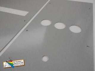 PVC frontplaten bv  voor verdeelkasten, in uw eigen afmeting gefreesd